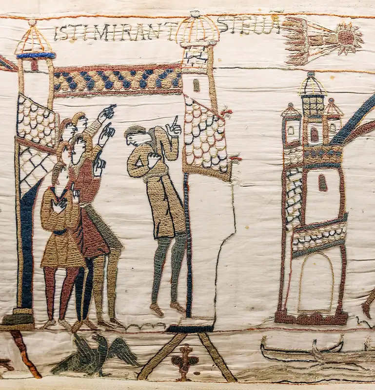 Medieval Guys Pointing at the Sky