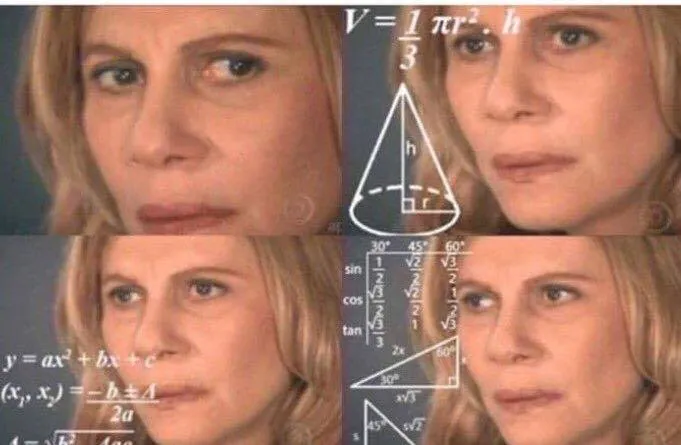 Confused Math Lady