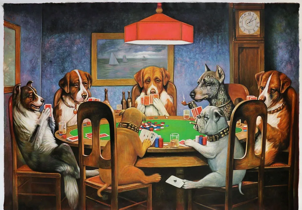 Dogs Playing Poker
