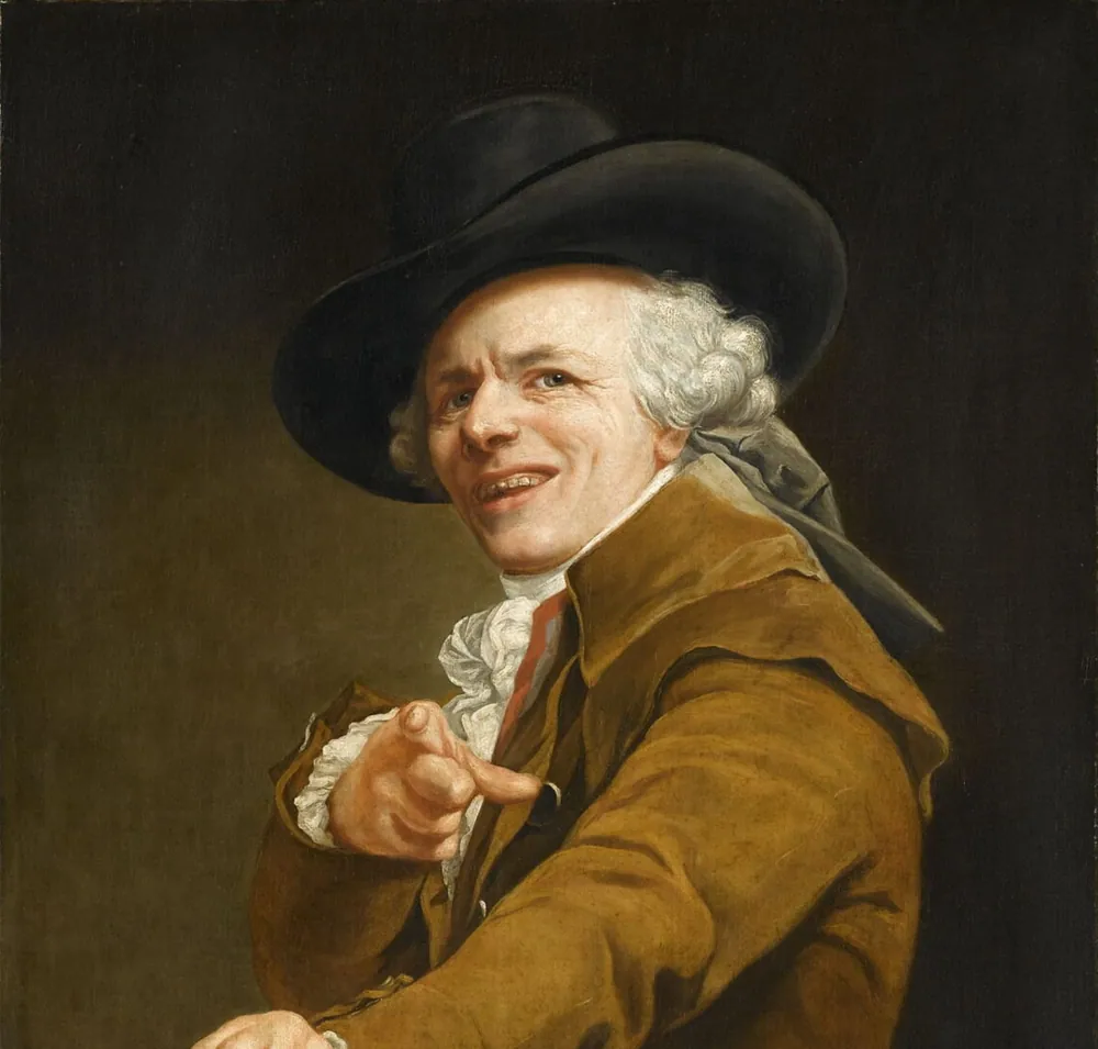 Joseph Ducreux Pointing (Archaic Rap)
