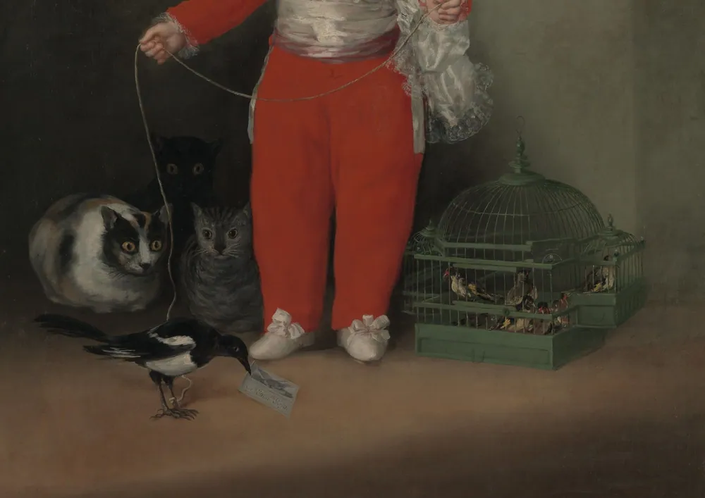 Cats Staring at the Bird (Goya)