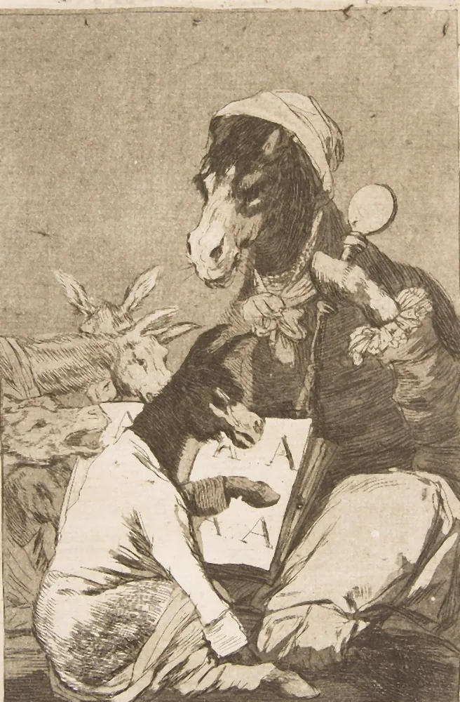 Donkey Teaching a Donkey