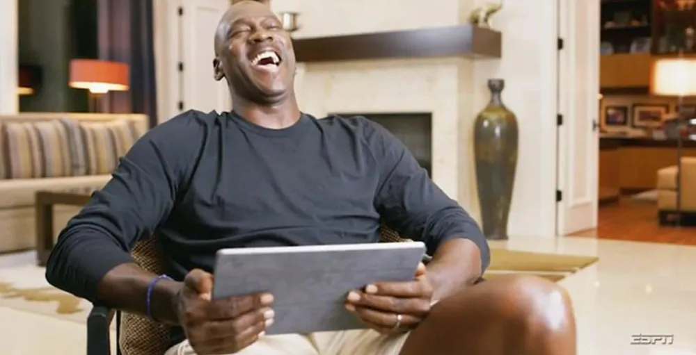 Michael Jordan Laughing