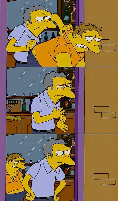 Moe Throws Barney Out