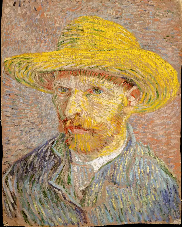 Van Gogh Straw Hat Stare