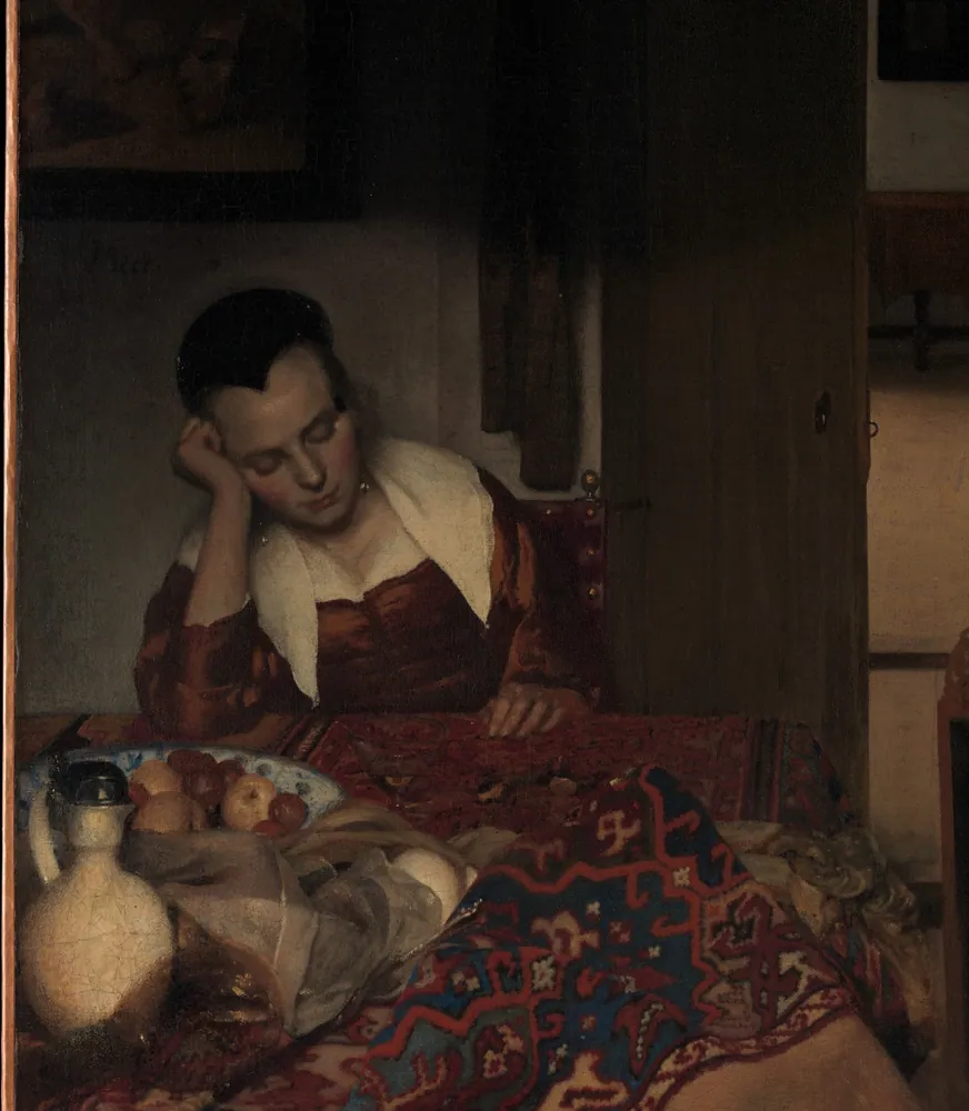 Maid Asleep at the Table (Vermeer)