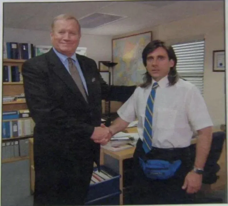 Young Michael Scott Handshake